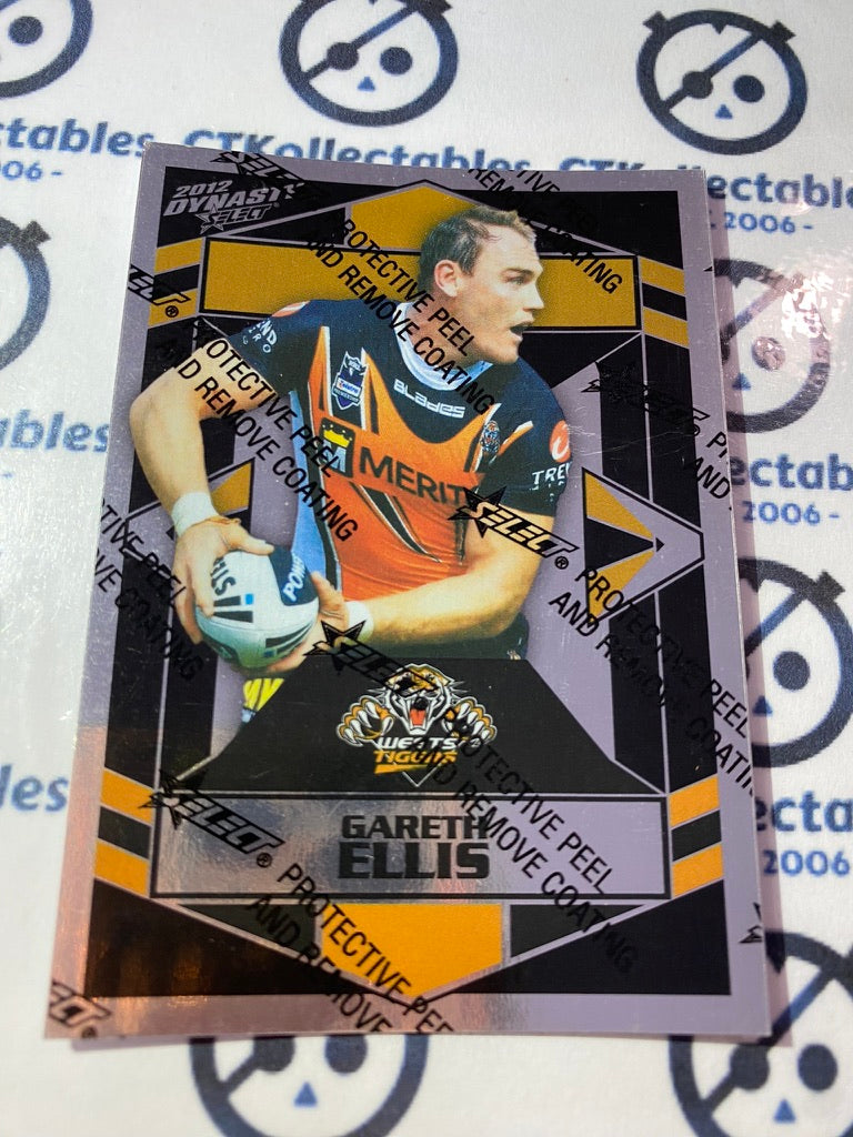 2012 NRL Select Dynasty Silver Parallel #SP186 Gareth Ellis Tigers