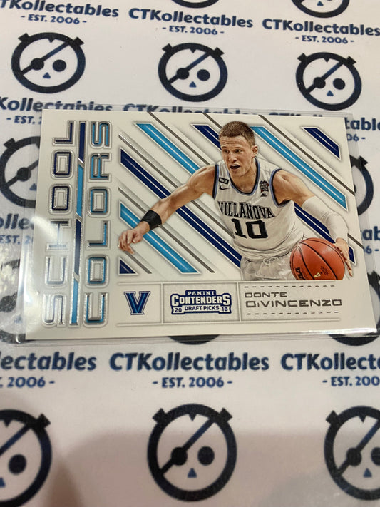 2018-19 PANINI Contenders Draft Picks Donte Divencenzo School Colours #8 Bucks