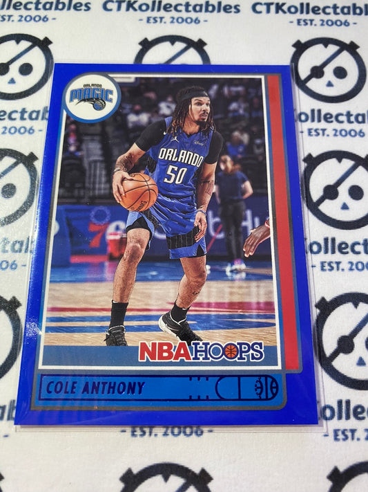 2021-22 Panini NBA HOOPS Cole Anthony Blue Parrallel #12 MAgic