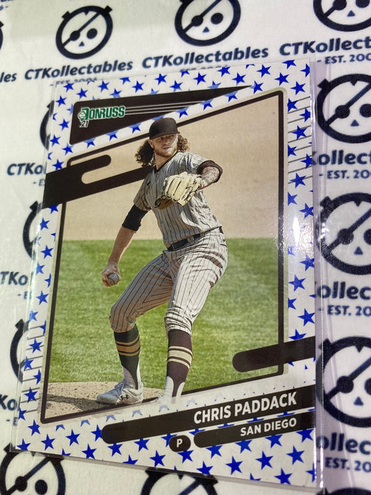 2021 Panini Donruss Baseball Chris Paddack #207 Independence Day San Diego