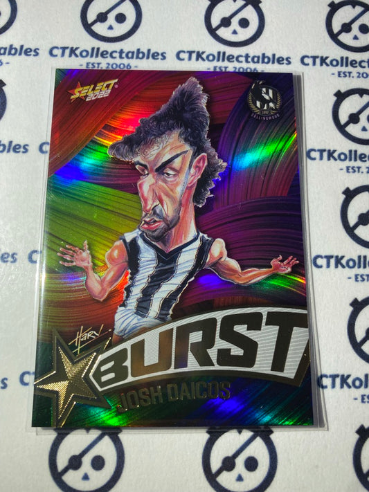 2022 AFL Footy Stars Starburst Paint - Josh Daicos SBP13