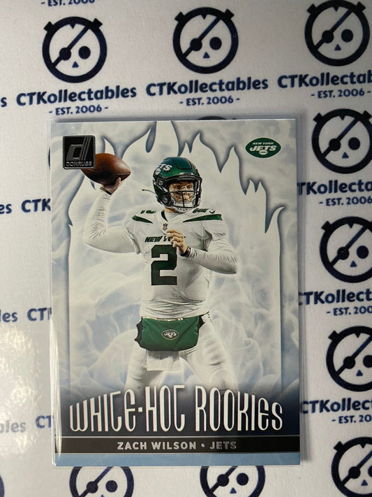 2021 NFL Donruss White Hot Rookies Zach Wilson #WHR-ZWI Jets