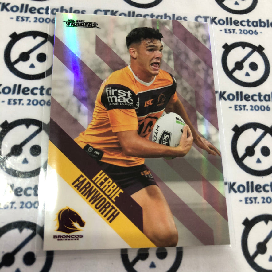 2021 NRL Traders Pearl Special Parallel PS005 Herbie Farnworth