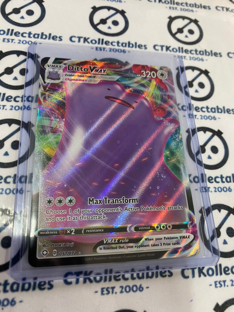 Ditto VMAX 051/072  Ultra Rare Shining Fates Pokemon Card
