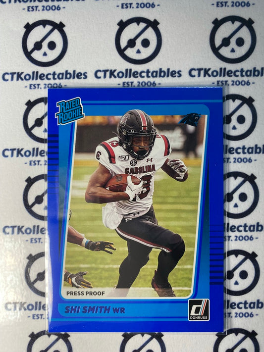 2021 NFL Donruss Press Proof Blue Rated Rookie Shi Smith #315 RC