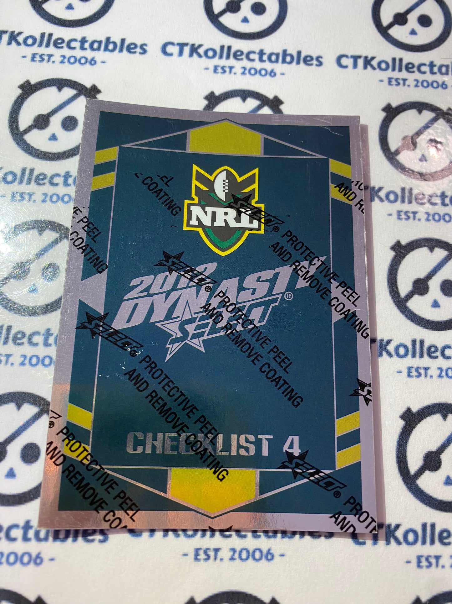 2012 NRL Select Dynasty Silver Parallel #SP4 Checklist 4