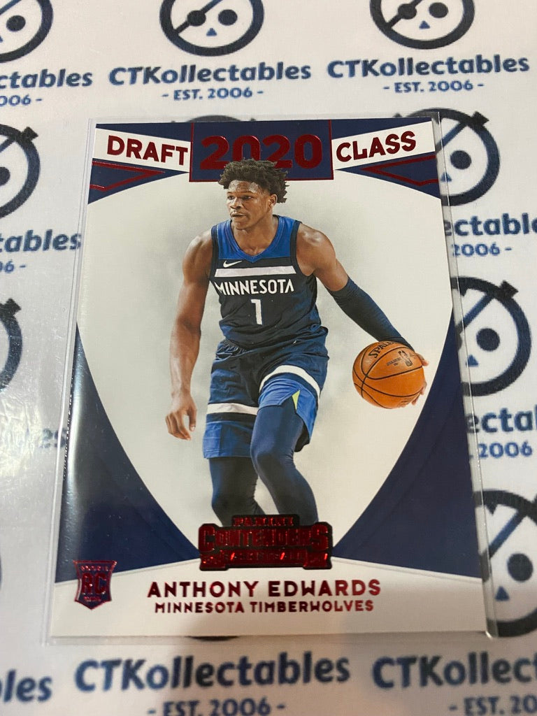 2020-21 NBA Contenders 2020 Draft Class Anthony Edwards #5 Timberwolves