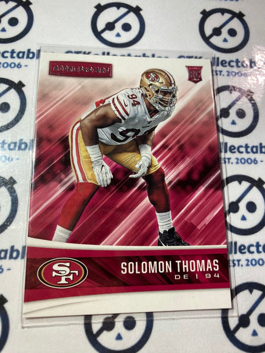 2017 NFL Panini Rookies & Stars Soloman Thomas rookie card RC #220 49ers