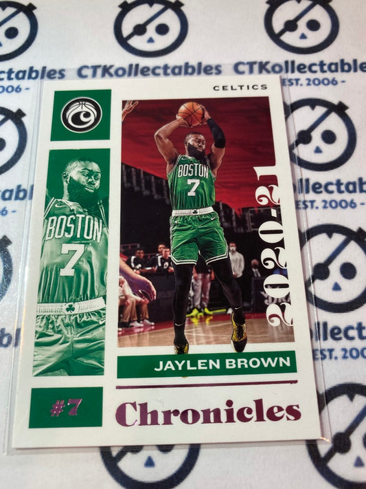 2020-21 NBA Panini Chronicles Base Jaylen Brown Pink #45 Celtics