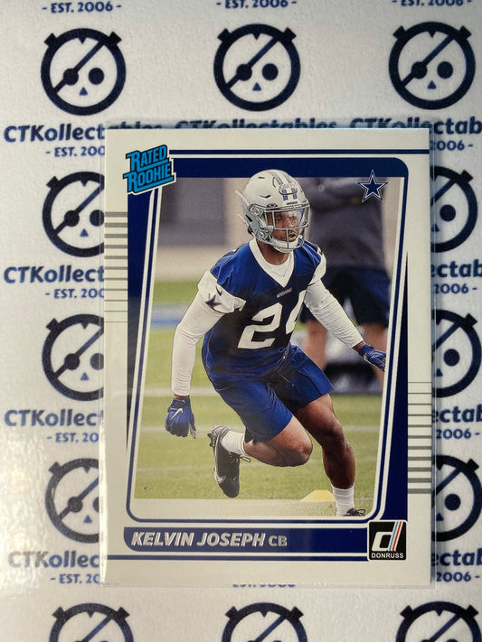 2021 NFL Donruss Rated Rookie Kelvin Joseph RC #310 Cowboys CB