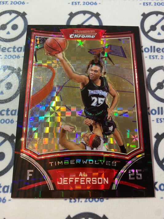 2008-09 Bowman Chrome NBA Al Jefferson XFRACTOR #049/299 Timberwolves