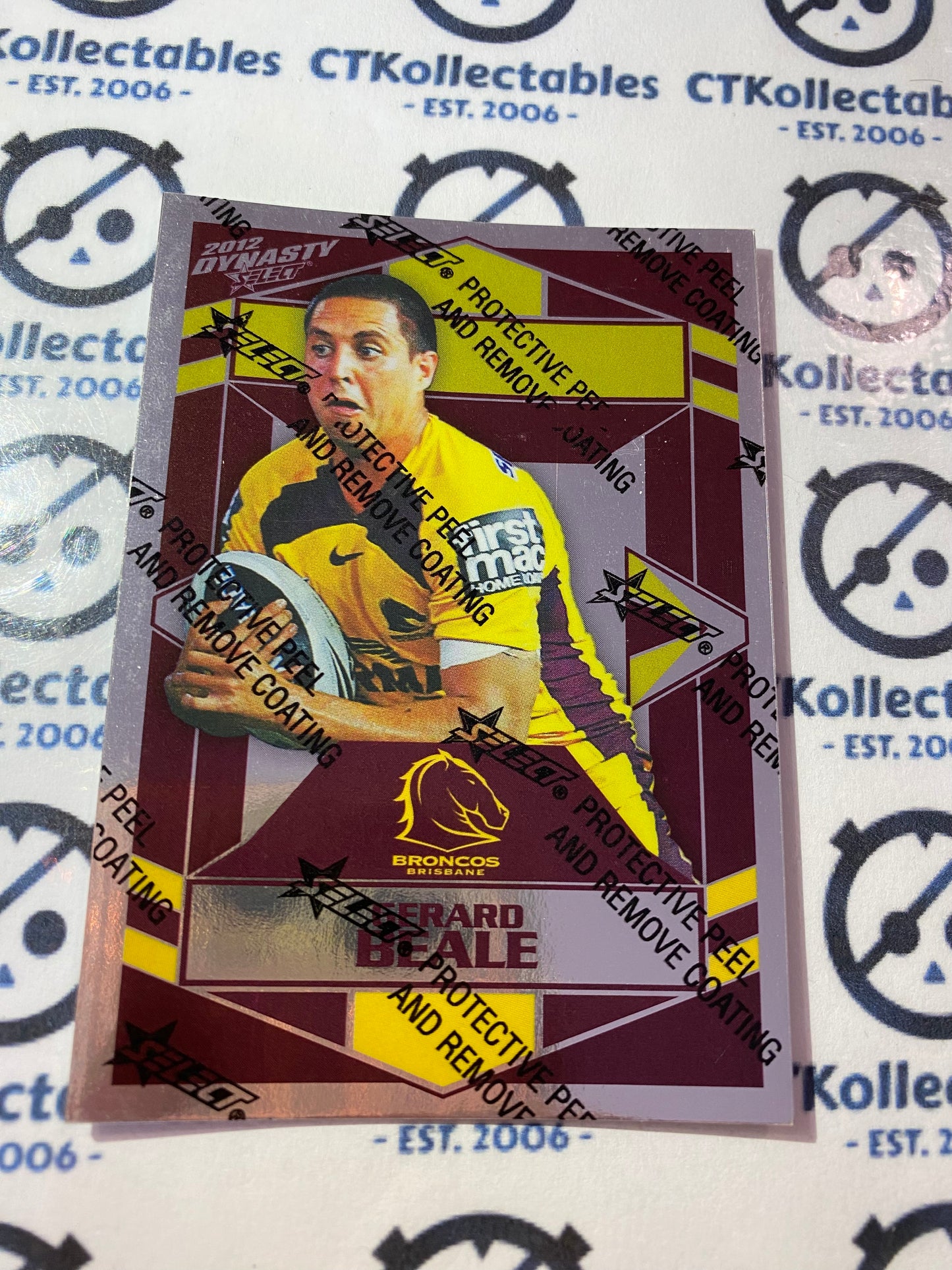 2012 NRL Select Dynasty Silver Parallel #SP5 Gerard Beale Broncos