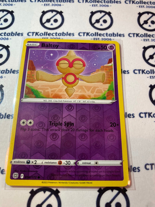 Baltoy #058/172 Reverse Holo Pokémon Card Brilliant Stars