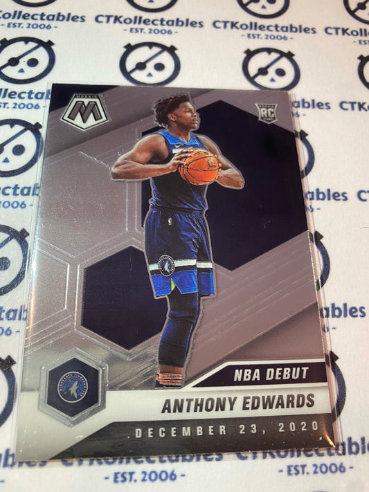 2020-21 NBA Mosaic NBA DEBUT Anthony Edwards RC #261 Timberwolves