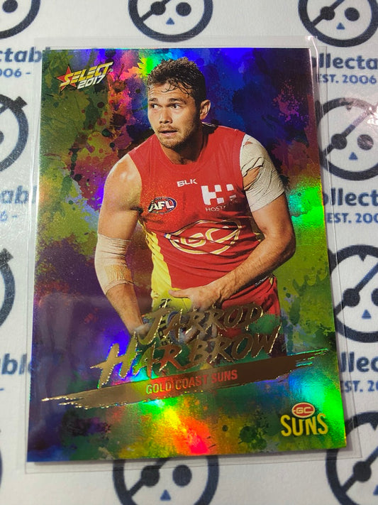 2017 AFL Select Footy Stars Holofoil - #HF66 Jarrod Harbrow Suns