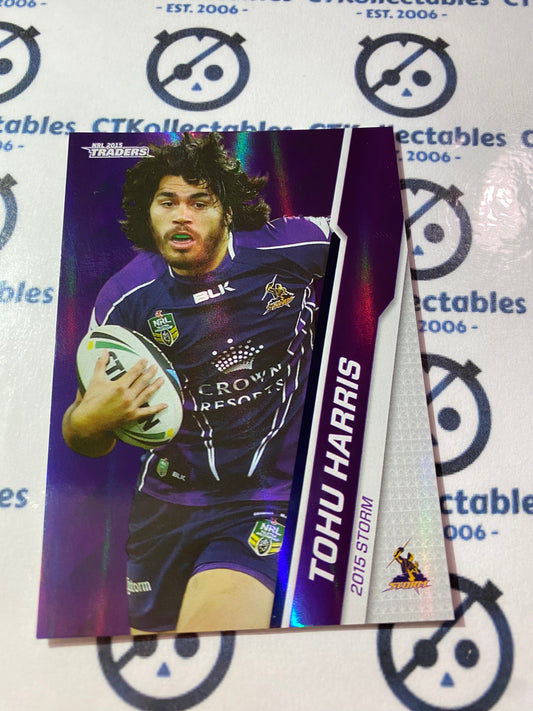 2015 NRL Traders Silver Parallel #P60 Tohu Harris Storm