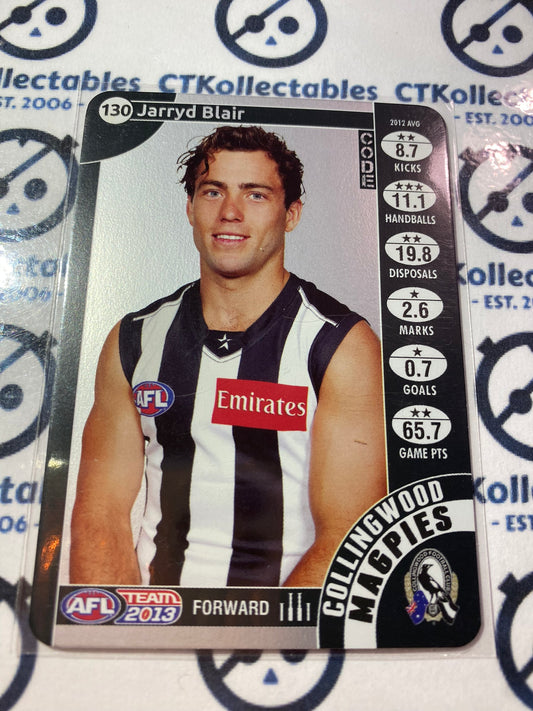 2013 AFL Teamcoach Silver Code Card - #130 Jarryd Blair