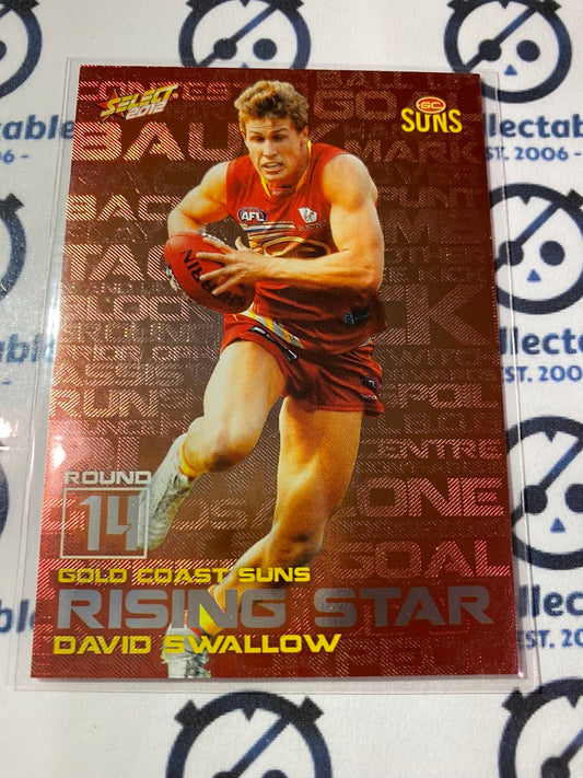 2012 AFL Champions David Swallow Rising Star RS14 Suns
