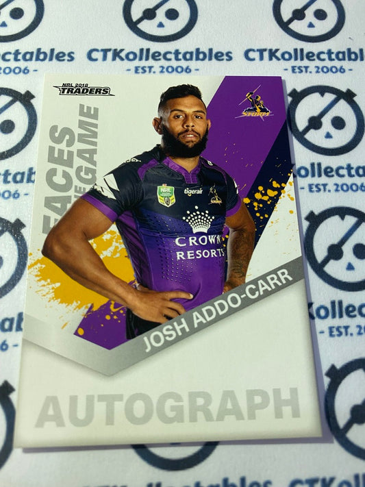 2018 NRL Traders Faces of the Game Josh Addo-Carr FG25/64 Storm