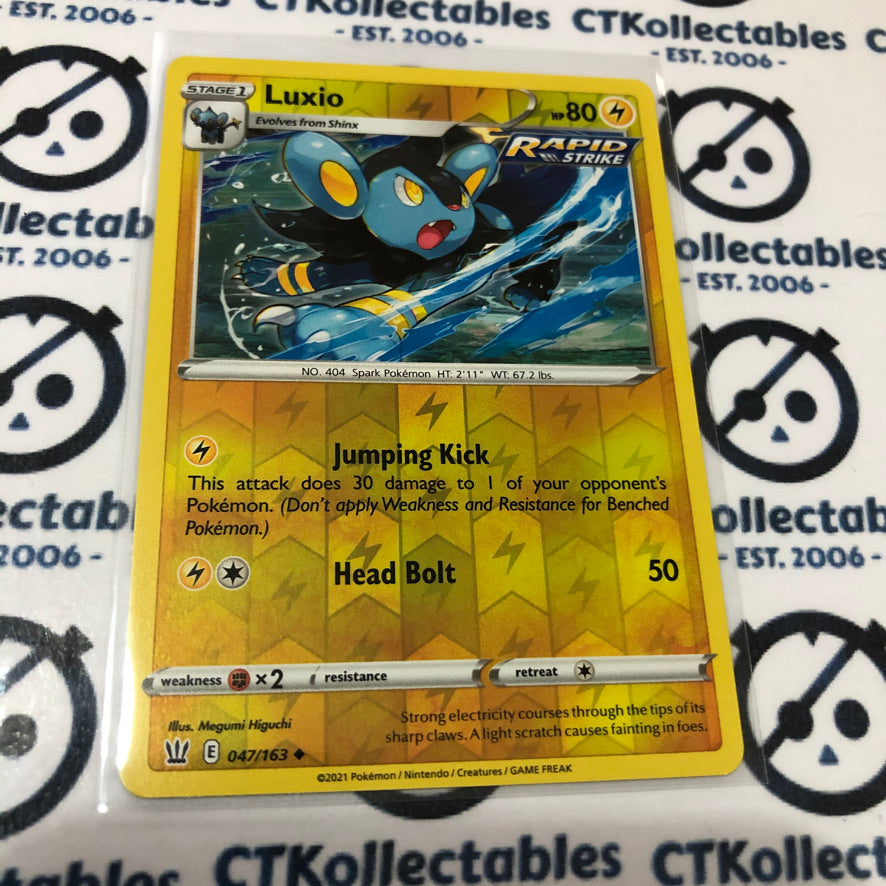 Luxio #047/163 Reverse Holo Uncommon Pokémon Card Battle Styles