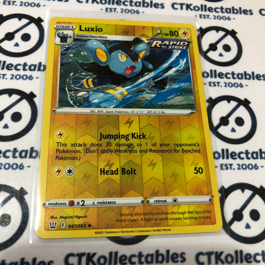 Luxio #047/163 Reverse Holo Uncommon Pokémon Card Battle Styles