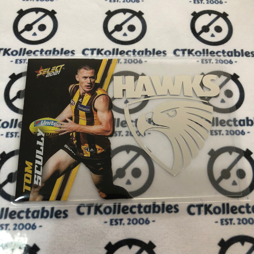 2021 AFL Footy Stars Club Acetate Tom Scully #CA39 Hawks