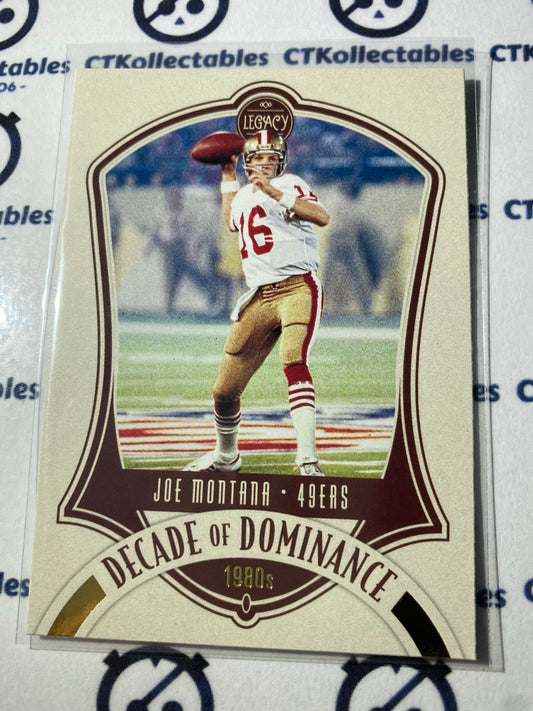 2021 NFL Legacy Decade Of Dominance Joe Montana #DD-9 49ers