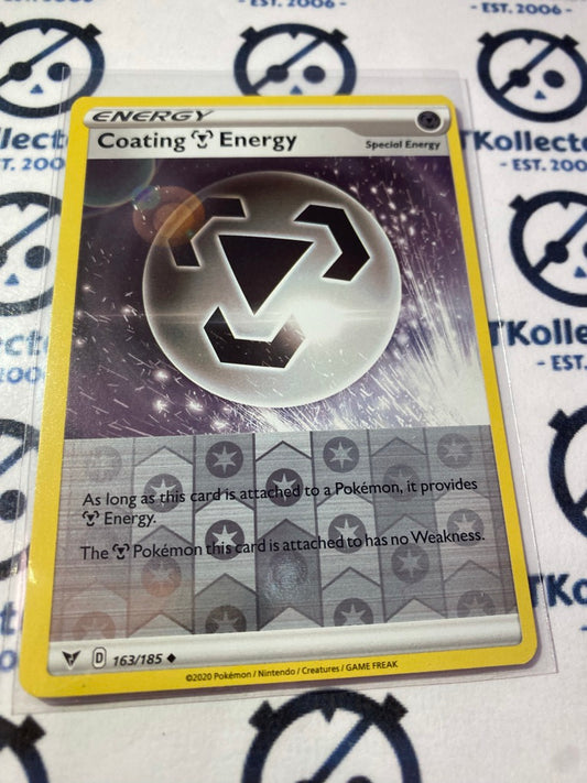 Coating Energy #163/185 Reverse Holo Pokémon Card Vivid Voltage