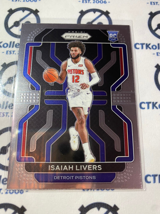 2021-22 NBA Prizm Isaiah Livers rookie RC #296 Pistons