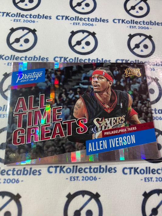 2017-18 Panini NBA Prestige Allen Iverson HORIZON All Time Greats #17 Sixers