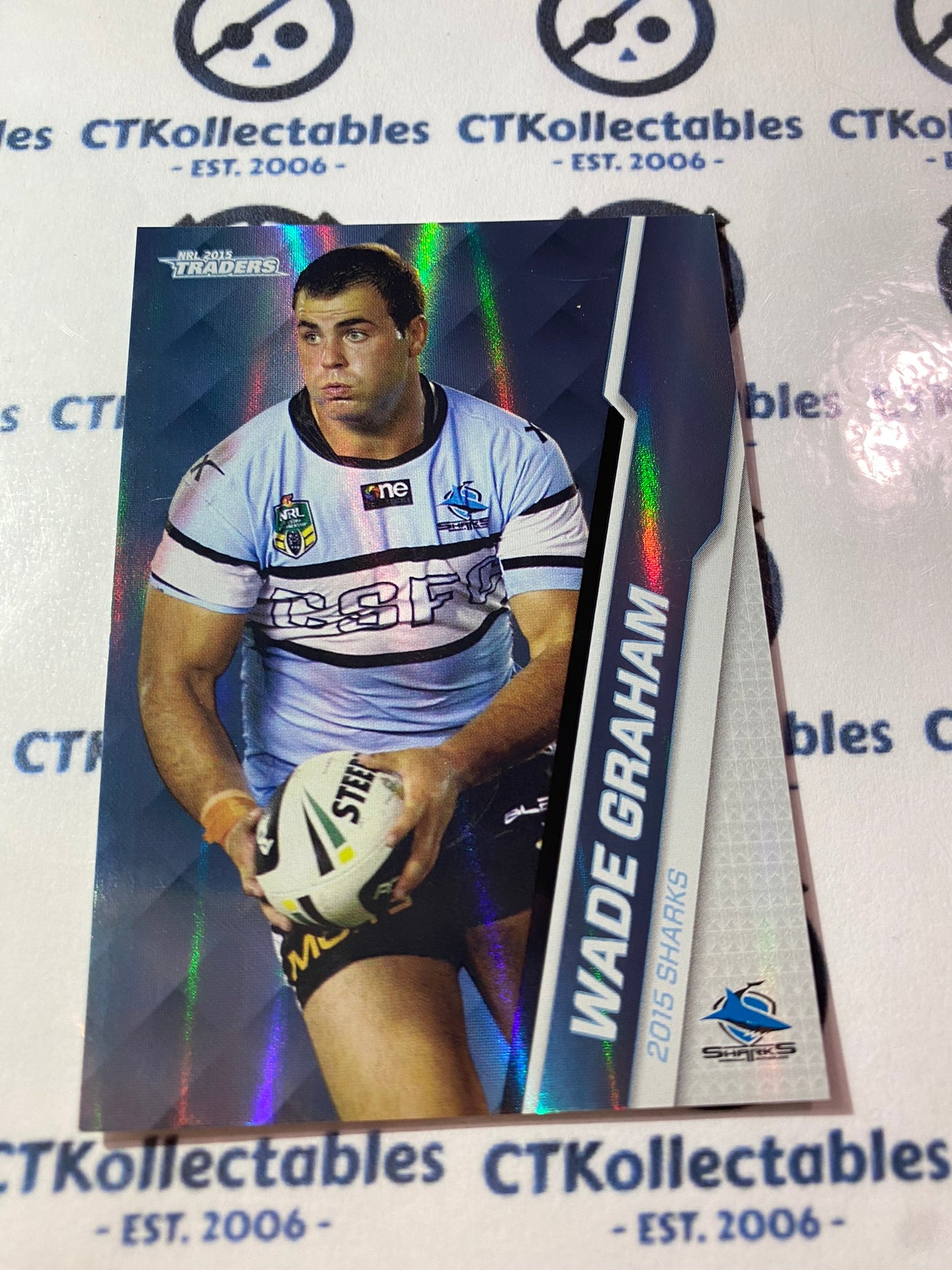 2015 NRL Traders Silver Parallel #P95 Wade Graham Sharks