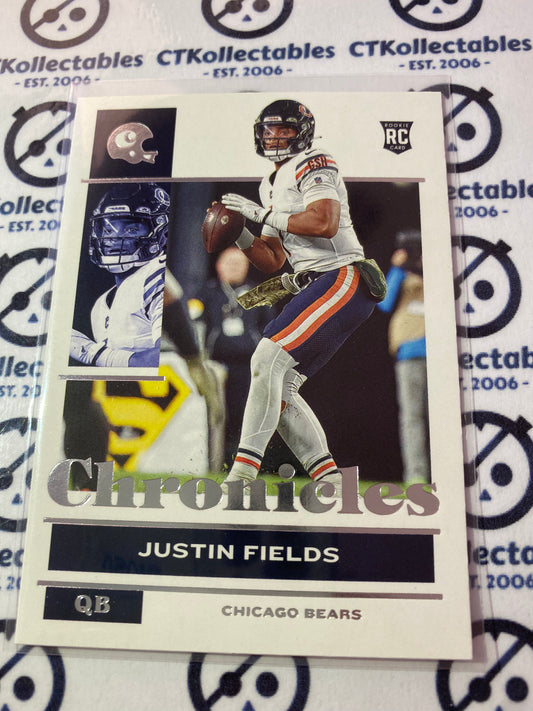 2021 NFL Chronicles Base Justin Fields rookie card RC #19 Bears