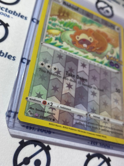Bidoof Reverse Card "DITTO UNPEELED" #059/078 2022 Sword & Shield Pokemon Go Pokemon Card