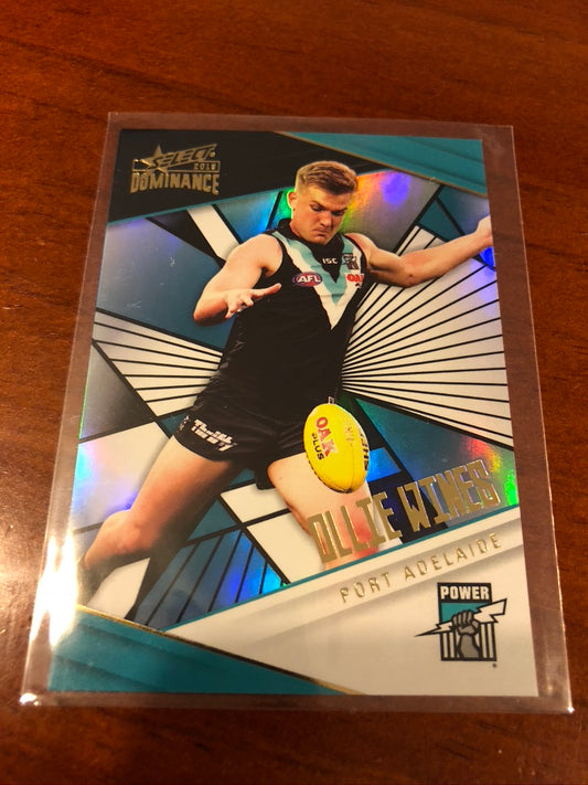 Ollie Wines #045/350 Holo-foil Parallel 2019 Select Afl Dominance