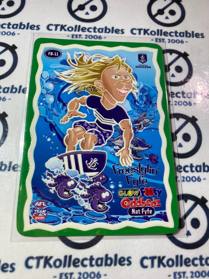 2021 AFL Teamcoach Nat Fyfe  Glow Oddbodz FB-11 Dockers