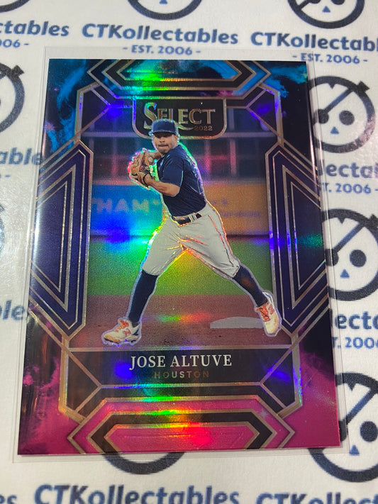 2022 Panini Select Baseball Jose Altuve Blue Pink Prizm #232 Houston