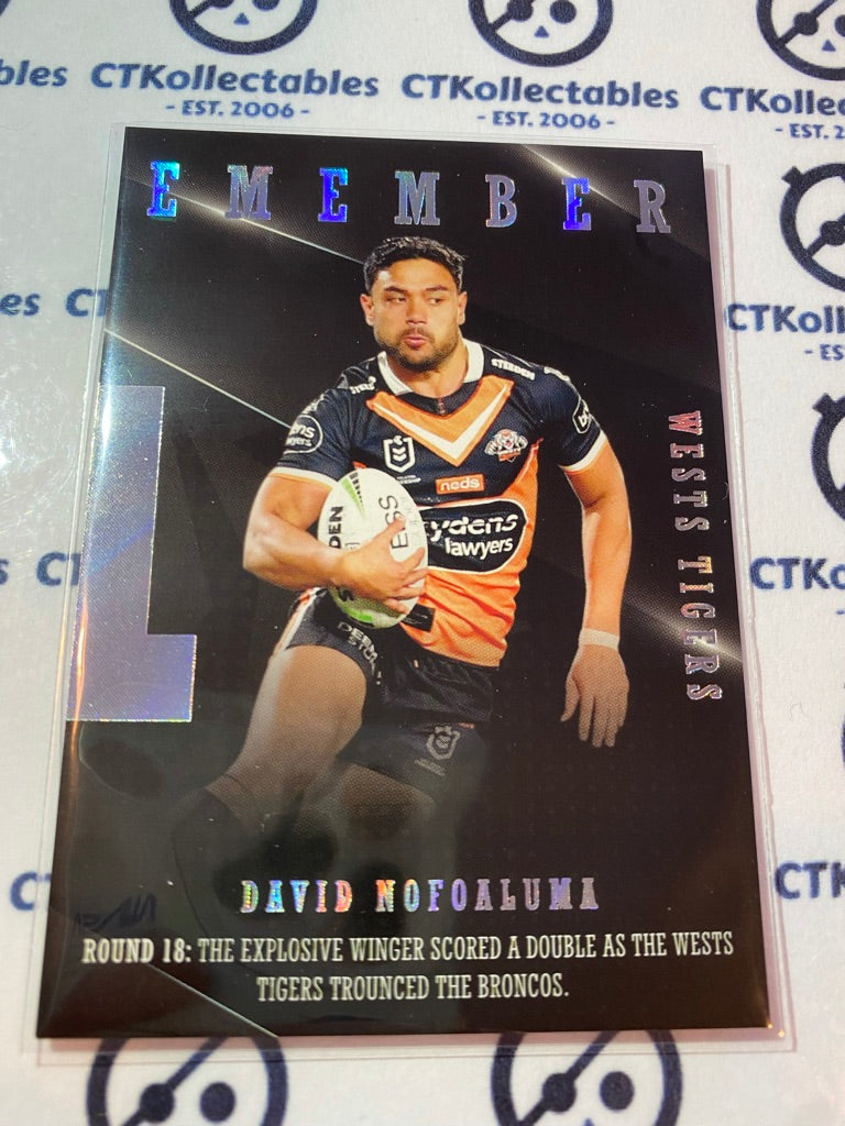 2022 TLA NRL Traders Season To Remember David Nofoaluma SR48/48