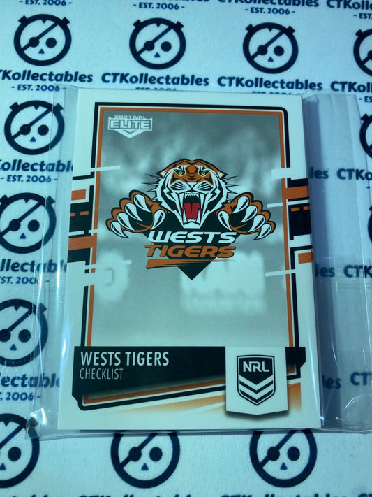 2021 NRL Elite Wests Tigers base team set