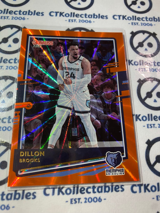 2020-21 NBA Donruss Orange Laser Dillon Brooks #47 Memphis