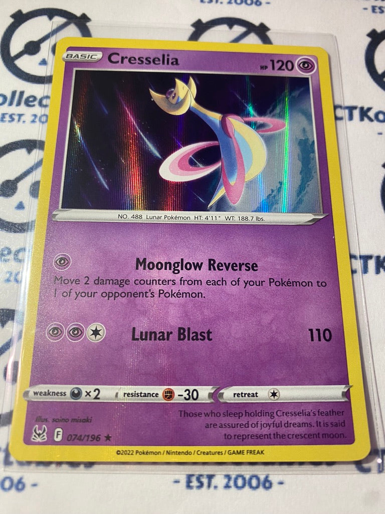 Cresselia Holo Rare #074/196 2022 Sword & Shield Lost Origin Pokemon Card