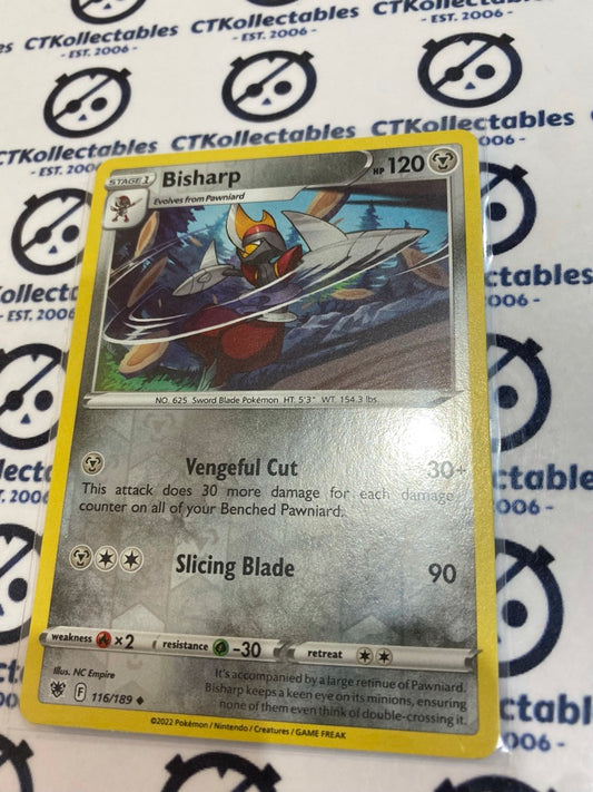 Bisharp Reverse Holo #116/189 2022 Sword & Shield Astral Radiance Pokemon Card
