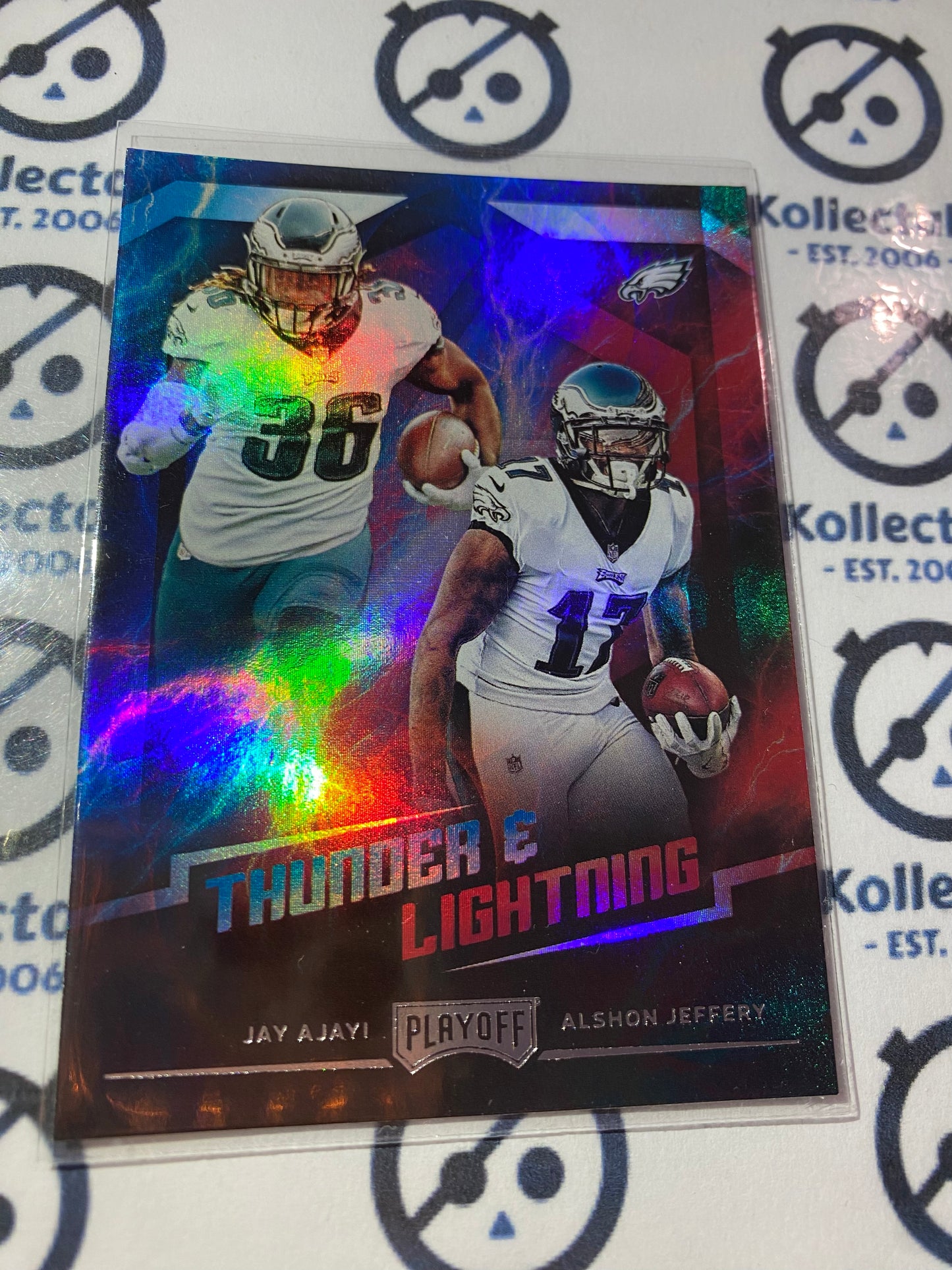 2018 NFL Panini Playoff Ajayi/Jeffery Thunder & Lightning #15 Eagles