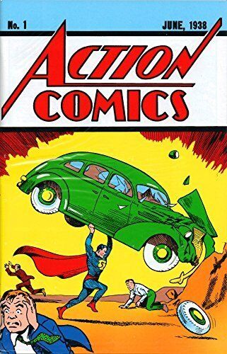 ACTION COMICS  # 1  SUPERMAN DC COMICS FACSIMILE EDITION (REPRINT) LOOT CRATE COA 2017