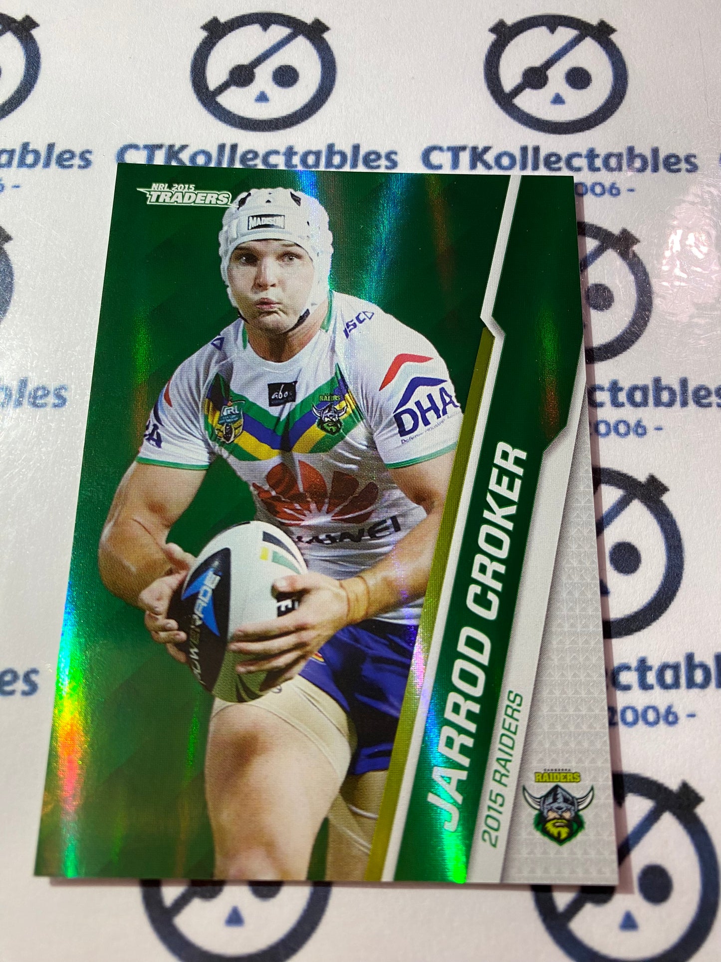 2015 NRL Traders Silver Parallel #P21 Jarrod Croker Raiders