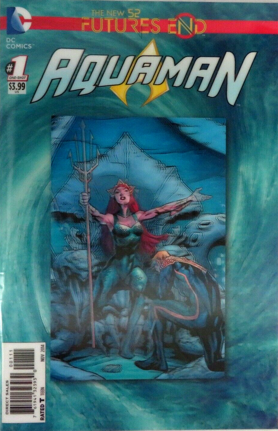 AQUAMAN # 1 FUTURES END 3D VARIANT COVER DC COMIC BOOK 2014