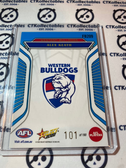 2022 AFL Footy Stars Fractured Blue #FB209 Alex Keath #101/190