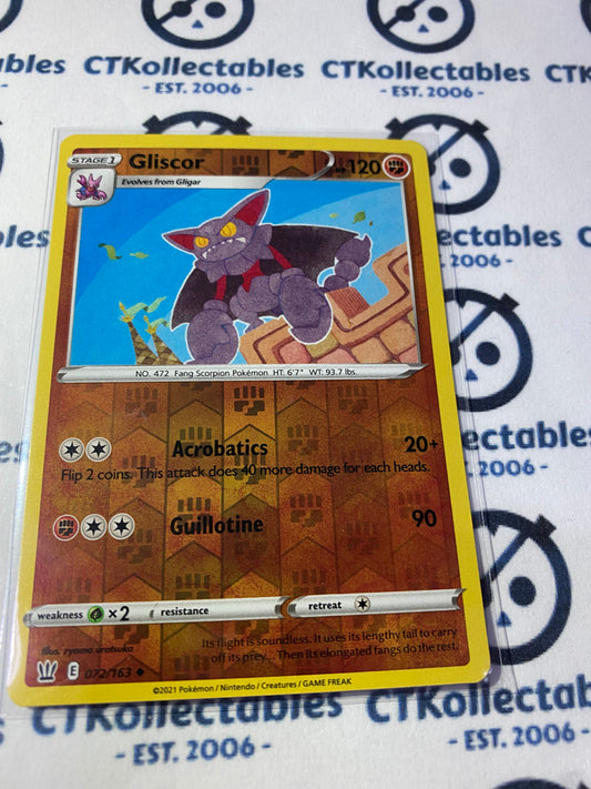 Gliscor #072/163 Reverse Holo Pokémon Card Battle Styles