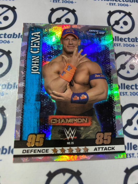 WWE SLAM ATTAX 10th Edition-Topps 2017- John Cena Champion Card #15