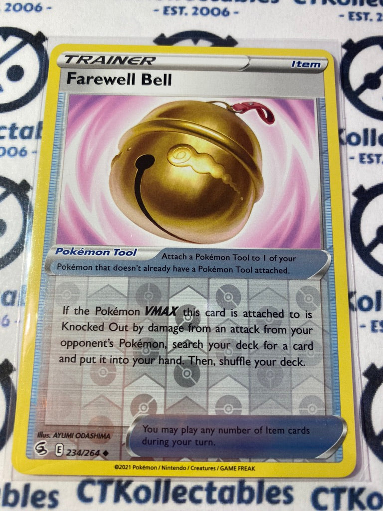 Farewell Bell Reverse Holo #234/264 2021 Sword & Shield Fusion Strike Pokemon Card