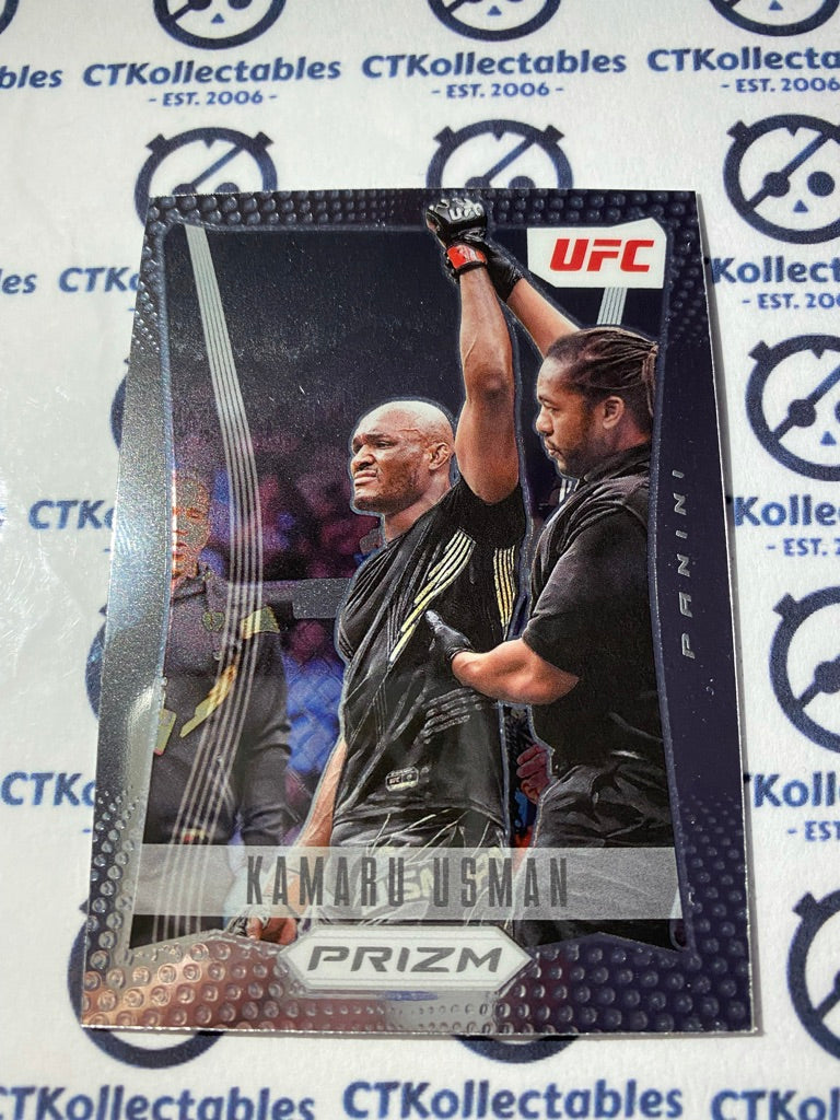 2022 UFC Panini Prizm Kamaru Usman Flashback Insert #25